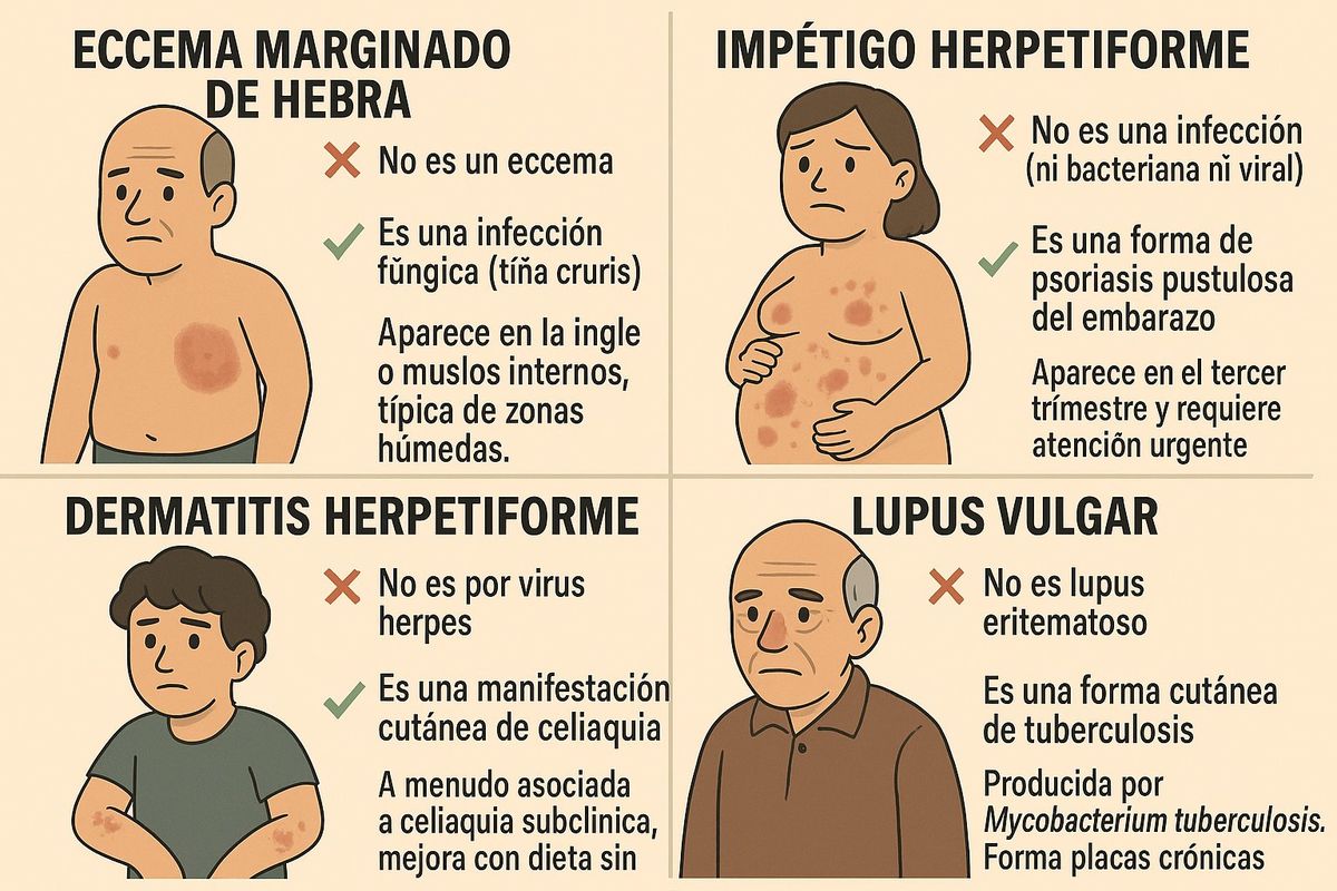 Lesiones dermatológicas con nombre engañoso